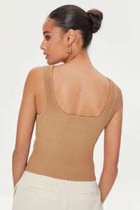 CAPPUCCINO Ribbed Sweater-Knit Tank Top, image 4