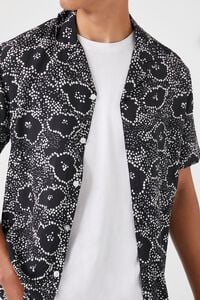 BLACK/WHITE Abstract Floral Print Shirt, image 6