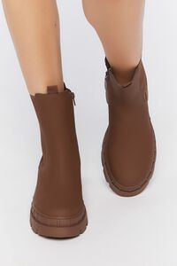 BROWN Lug-Sole Chelsea Boots, image 4