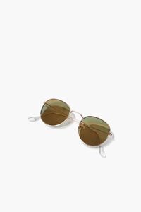 GOLD/GOLD Round Tinted Sunglasses, image 6