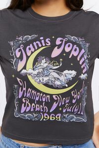 BLACK/MULTI Janis Joplin Graphic Baby Tee, image 5