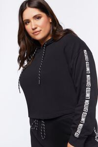 BLACK Plus Size Active Limited Edition Hoodie, image 1
