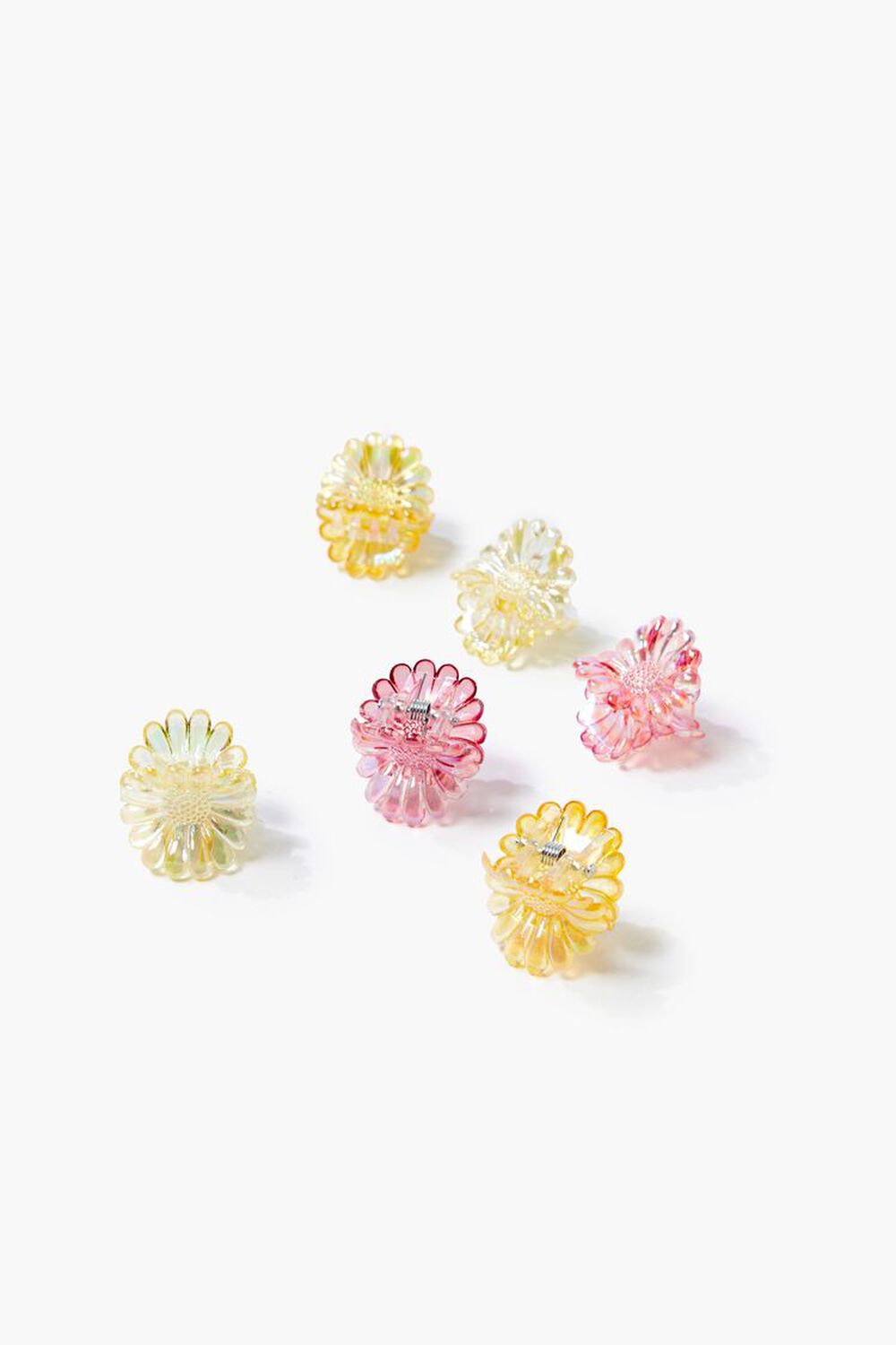 YELLOW/MULTI Floral Hair Clip Set, image 1