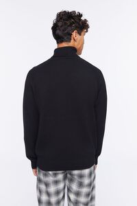 BLACK Turtleneck Raglan Sweater, image 3