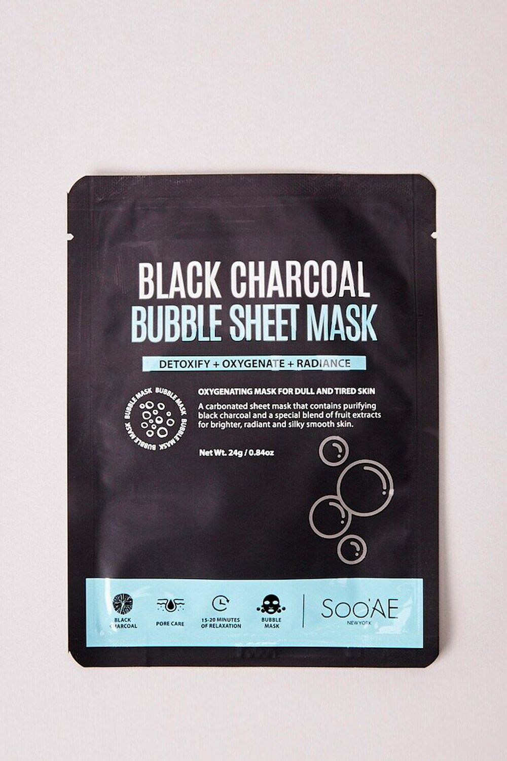 BLACK Black Charcoal Bubble Sheet Mask, image 1