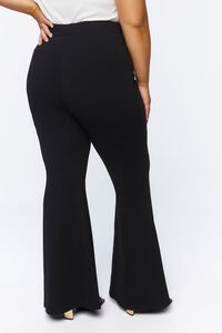 BLACK Plus Size High-Rise Flare Pants, image 4