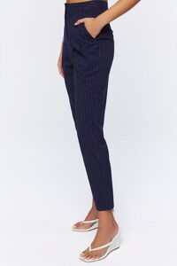 NAVY/WHITE Pinstripe Ankle Trousers, image 3