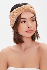 NUDE Plush Knotted Headwrap, image 1