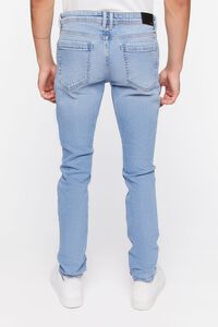 MEDIUM DENIM Premium Distressed Slim-Fit Jeans, image 4