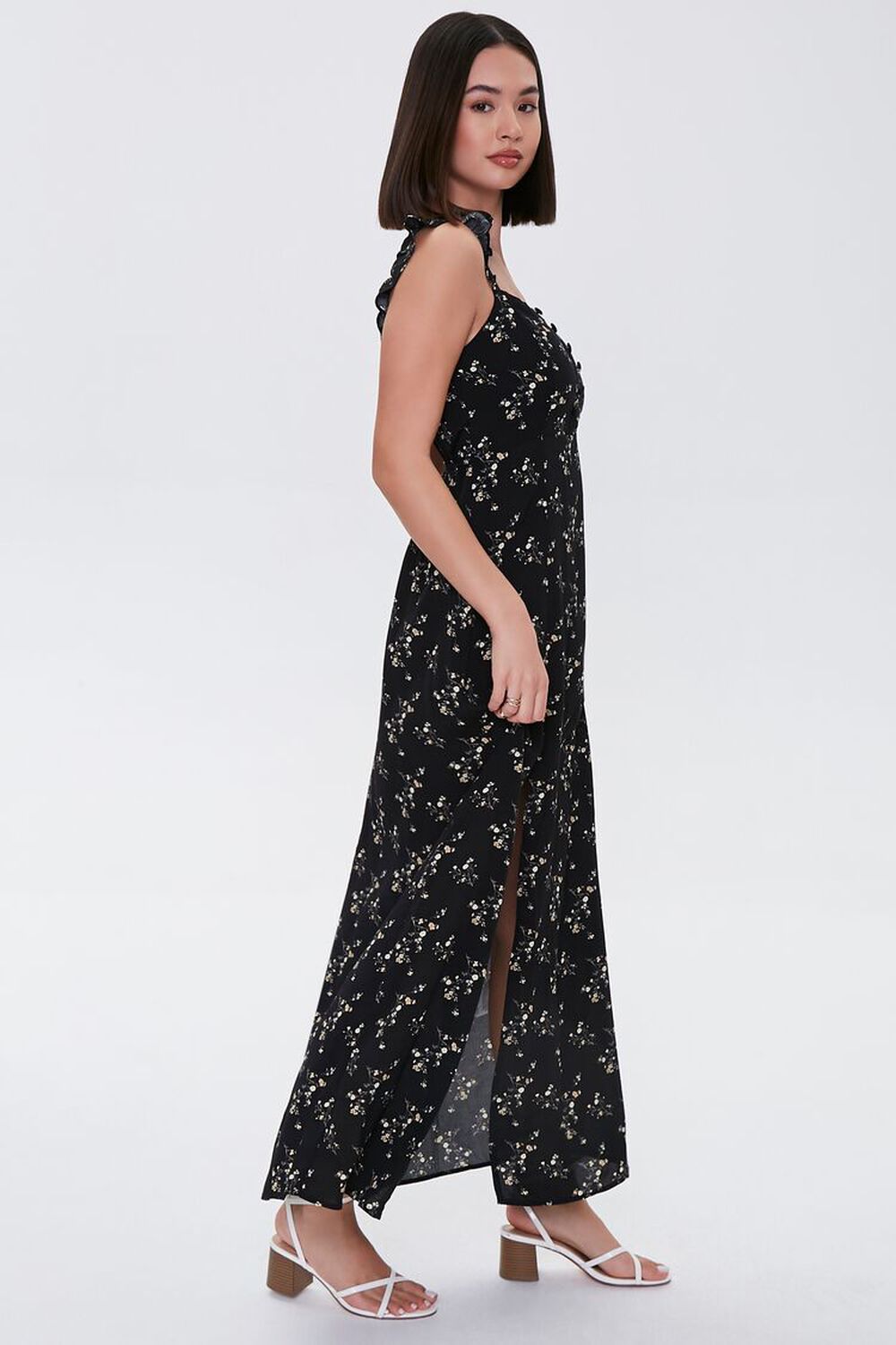 BLACK/MULTI Floral Maxi Dress, image 2