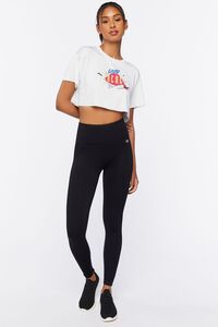 WHITE/MULTI Active Good Energy Graphic Cropped Tee, image 4
