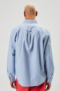 DUSTY BLUE Pocket Button-Front Shirt, image 3