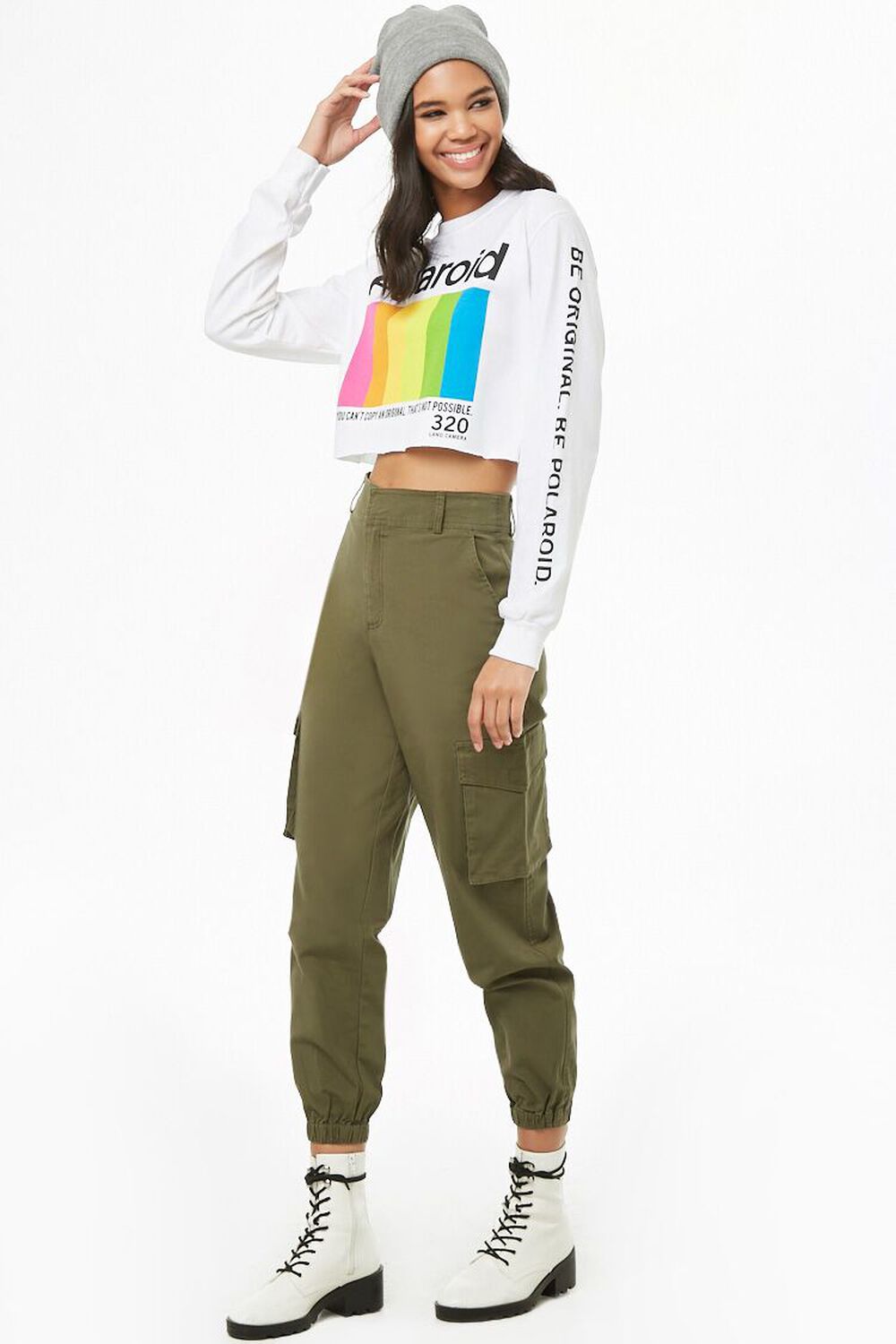 High-Rise Cargo Joggers, image 1