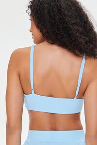 SKY BLUE Ribbed Knit Lounge Cropped Cami, image 3
