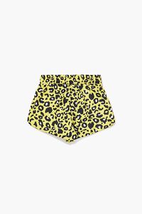 YELLOW/MULTI Girls Leopard Print Shorts (Kids), image 2
