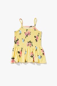 YELLOW/MULTI Girls Floral Flounce Cami (Kids), image 1