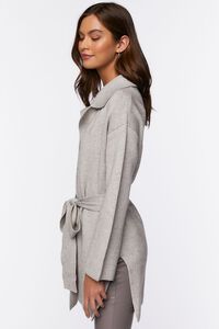 HEATHER GREY Belted Duster Cardigan, image 2