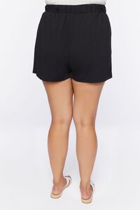 BLACK Plus Size High-Rise Shorts, image 4