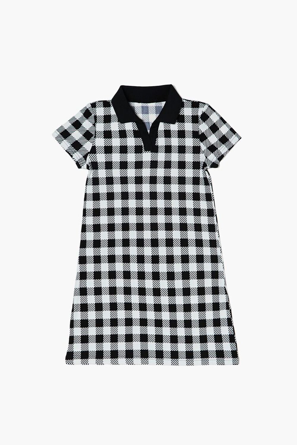 BLACK/WHITE Girls Checkered Dress (Kids), image 1