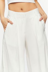 IVORY High-Rise Wide-Leg Trousers, image 6