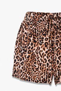 Leopard Print Pajama Shorts, image 3