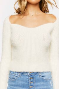 Fuzzy Knit Sweetheart Sweater, image 5