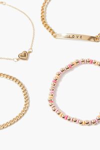 Love & Heart Charm Bracelet Set, image 2