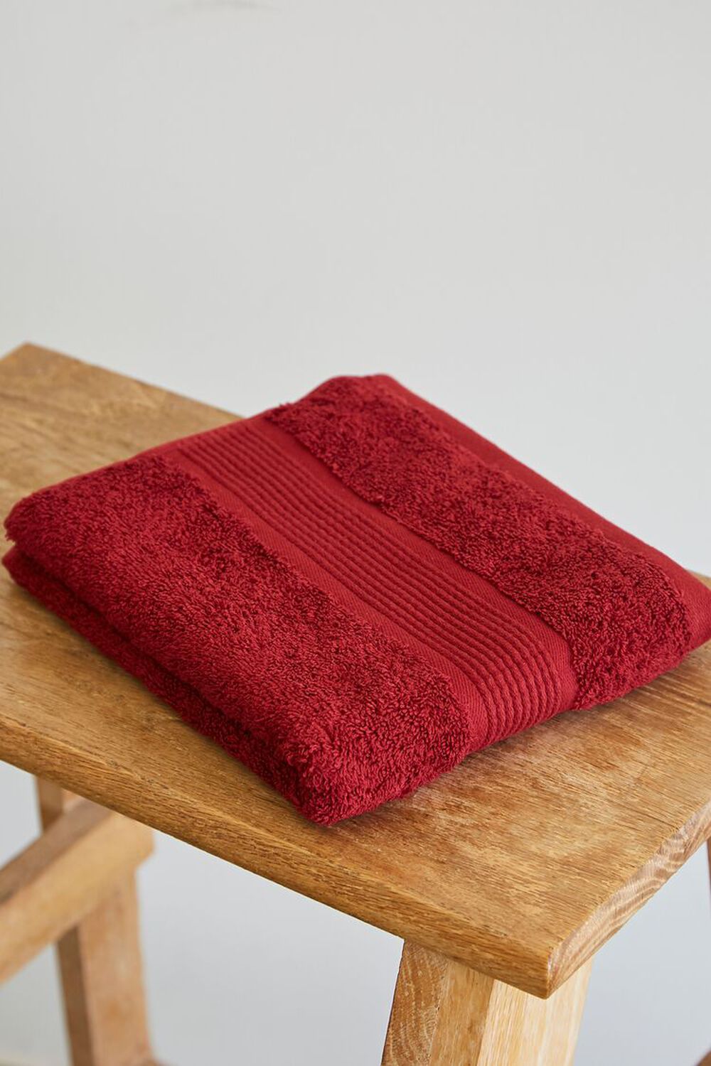 BURGUNDY Organically Grown Cotton Hand Towel, image 1
