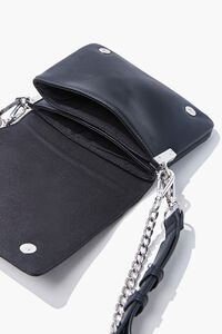 BLACK Curb Chain Crossbody Bag, image 4