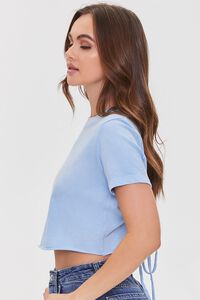 BLUE Cutout Cropped Tee, image 2