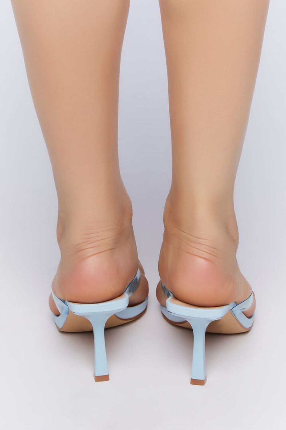BLUE Vinyl Thong Heels, image 3