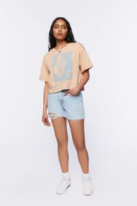 TAUPE/MULTI Selena Graphic Cropped Tee, image 4