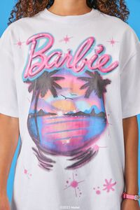 WHITE/MULTI Airbrushed Barbie Graphic Tee, image 5
