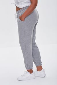 HEATHER GREY Plus Size French Terry Joggers, image 3