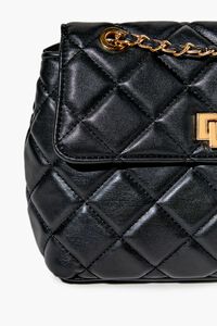 Quilted Faux Leather Handbag, image 6