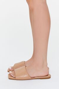 NUDE Faux Leather Crosshatch Sandals, image 2