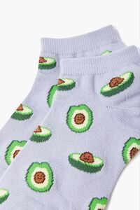 BLUE/MULTI Avocado Print Ankle Socks, image 2