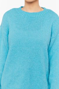 BLUE Drop-Sleeve Crew Neck Sweater, image 5