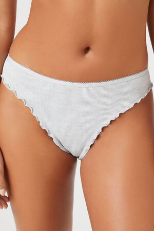 Forever 21 Women's Seamless Lace-Trim Thong Panty
