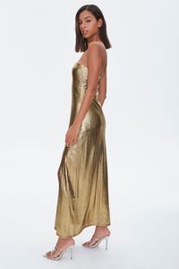 GOLD Metallic Maxi Dress, image 2