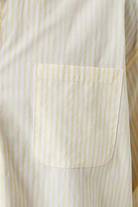 YELLOW/WHITE Striped Button-Front Shirt, image 5