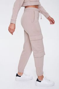 TAUPE French Terry Cargo Joggers, image 3