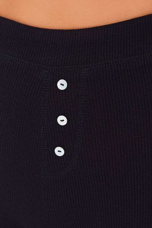 BLACK Buttoned Pajama Pants, image 5