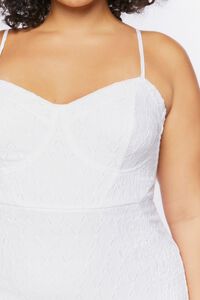 WHITE Plus Size Sweetheart Mini Dress, image 5