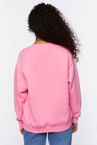 PINK ICING Basic Fleece Crew Pullover, image 3