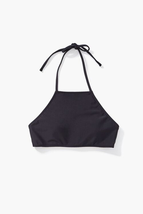 BLACK Halter Bikini Top, image 4