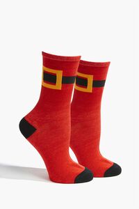 Santa Crew Socks, image 1