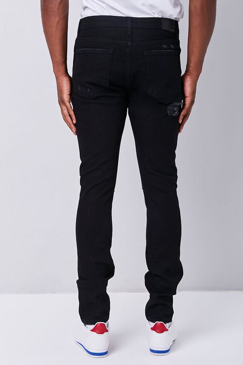 BLACK Premium Distressed Slim-Fit Jeans, image 4