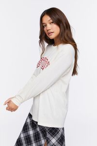 BEIGE/RED Boston Graphic Long-Sleeve Tee, image 2