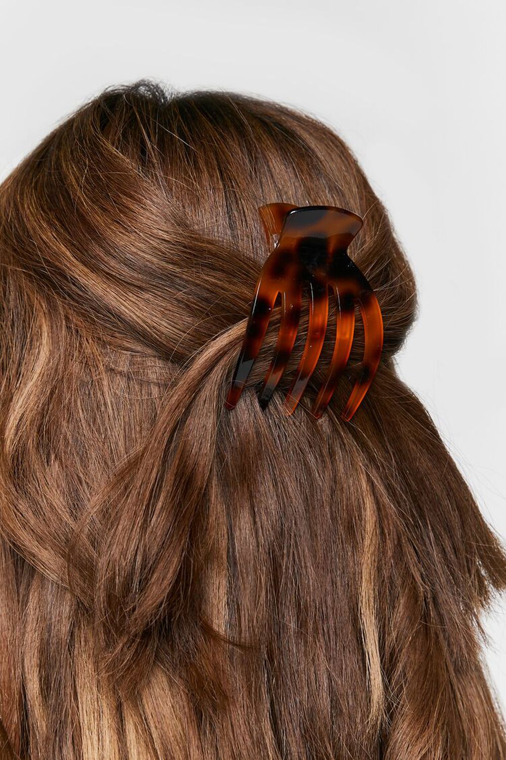 BROWN Marbled Claw Hair Clip, image 2